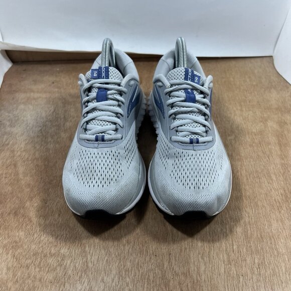 Brooks Addiction 14 Womens Size 7.5 D Wide Grey Lace Up Running Walking Shoes - Picture 2 of 10